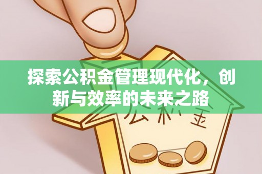 新庄探索公积金管理现代化，创新与效率的未来之路