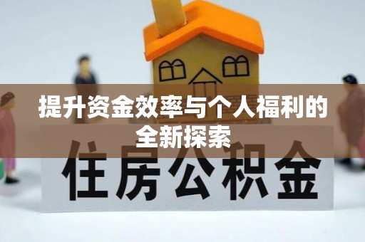 新庄提升资金效率与个人福利的全新探索